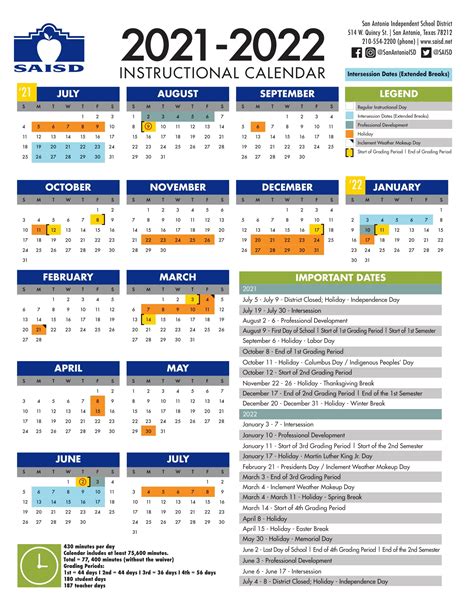 Saisd Academic Calendar